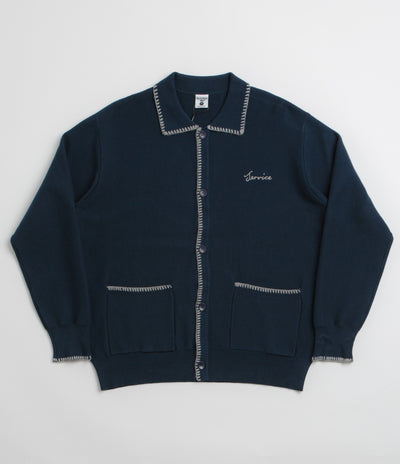 Service Works Blanket Stitch Cardigan in Navy