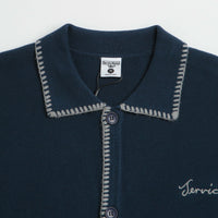 Service Works Blanket Stitch Cardigan in Navy thumbnail