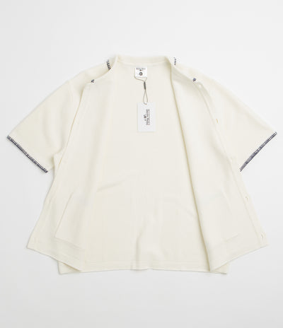 Service Works Blanket Stitch Knit Short Sleeve Shirt - Off-White