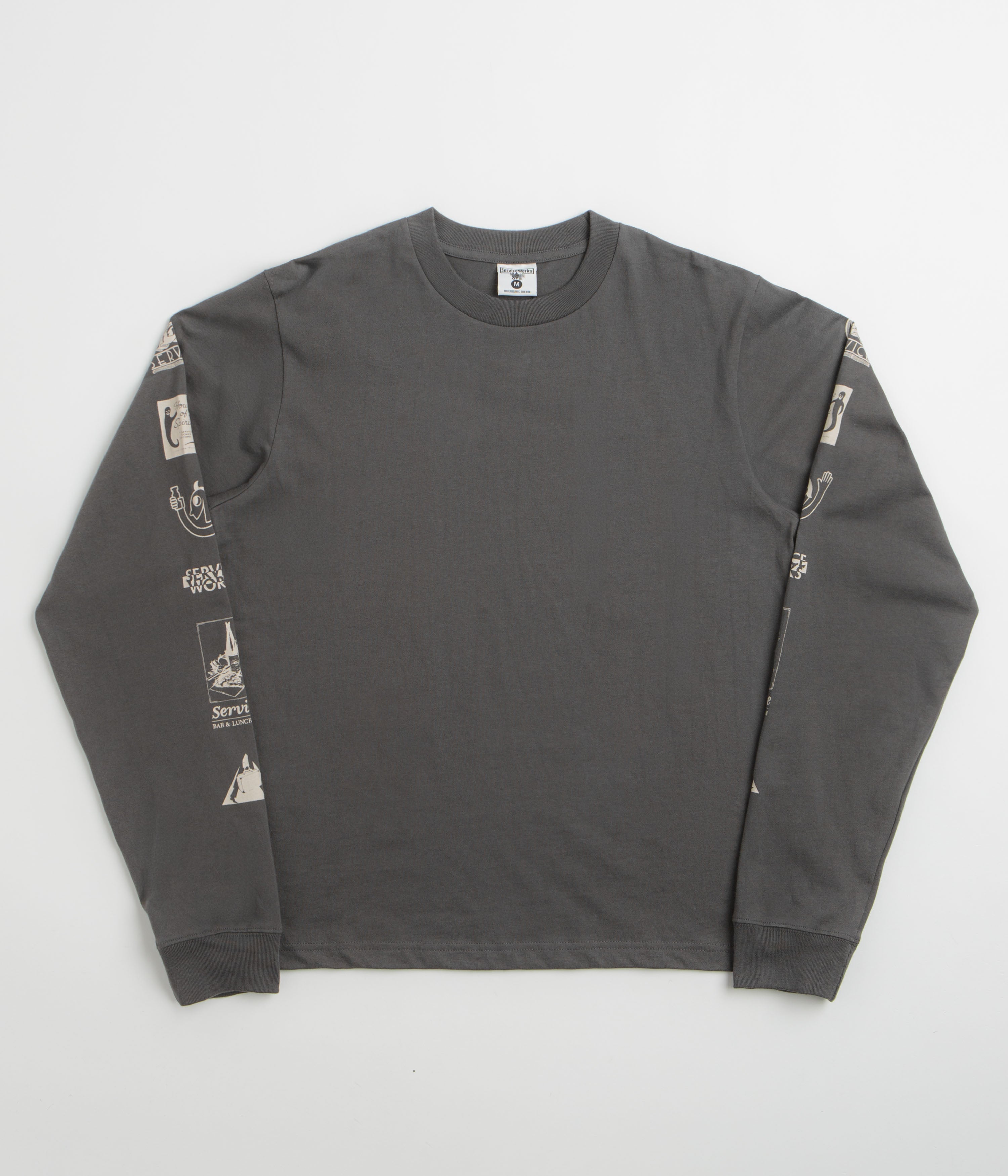 Service Works Bootleg Long Sleeve T-Shirt - Charcoal