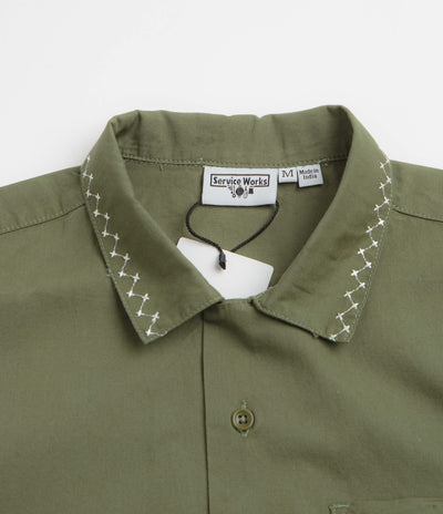 Service Works Border Short Sleeve Shirt - Olive