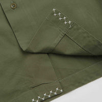 Service Works Border Short Sleeve Shirt - Olive thumbnail