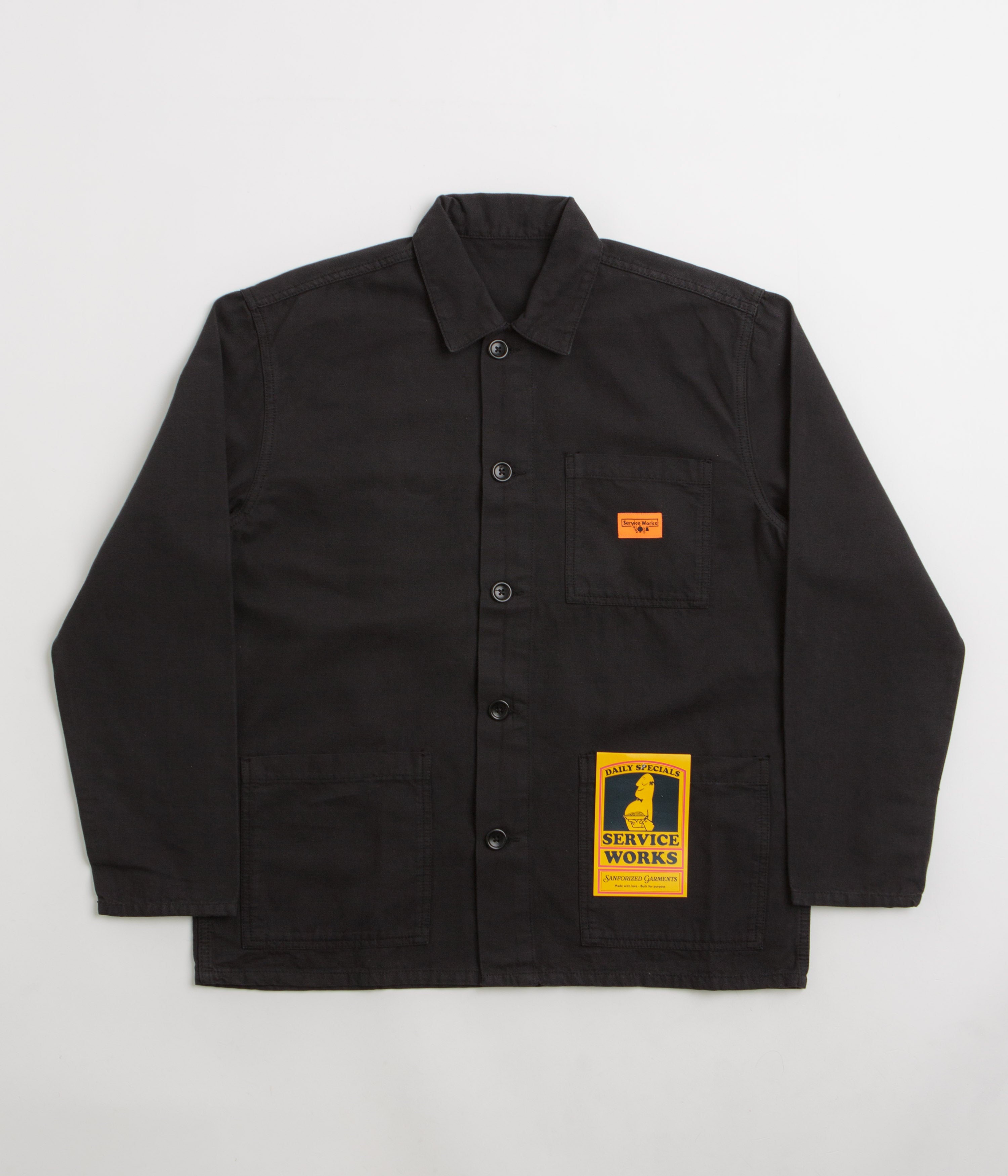 Service Works Canvas Chore Shirt in Black