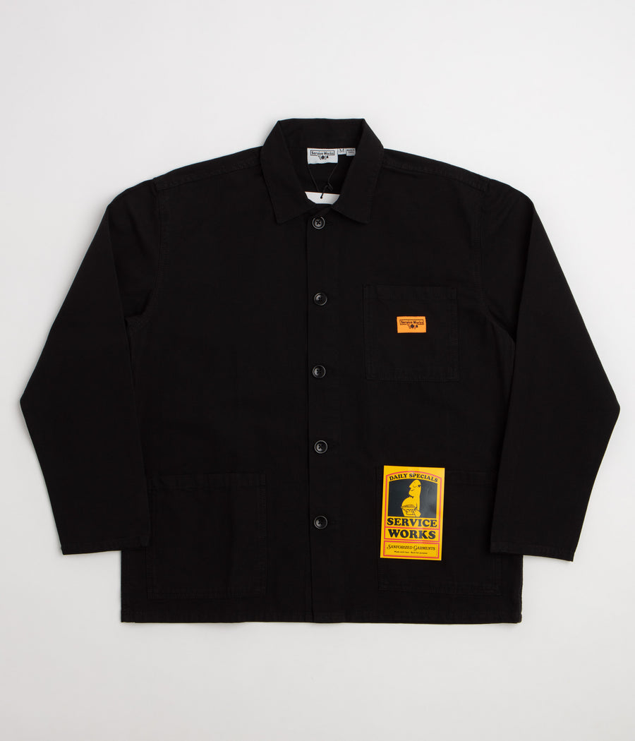 Service Works Canvas Chore Shirt in Black