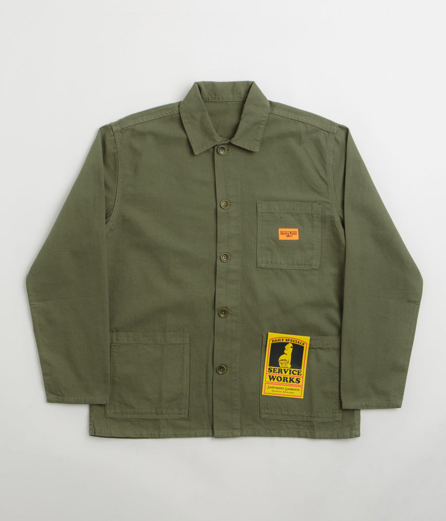 Service Works Canvas Chore Shirt in Olive