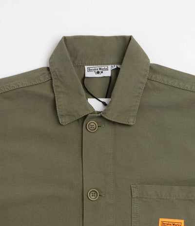 Service Works Canvas Chore Shirt in Olive