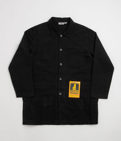 Service Works Canvas Long Shop Coat - Black