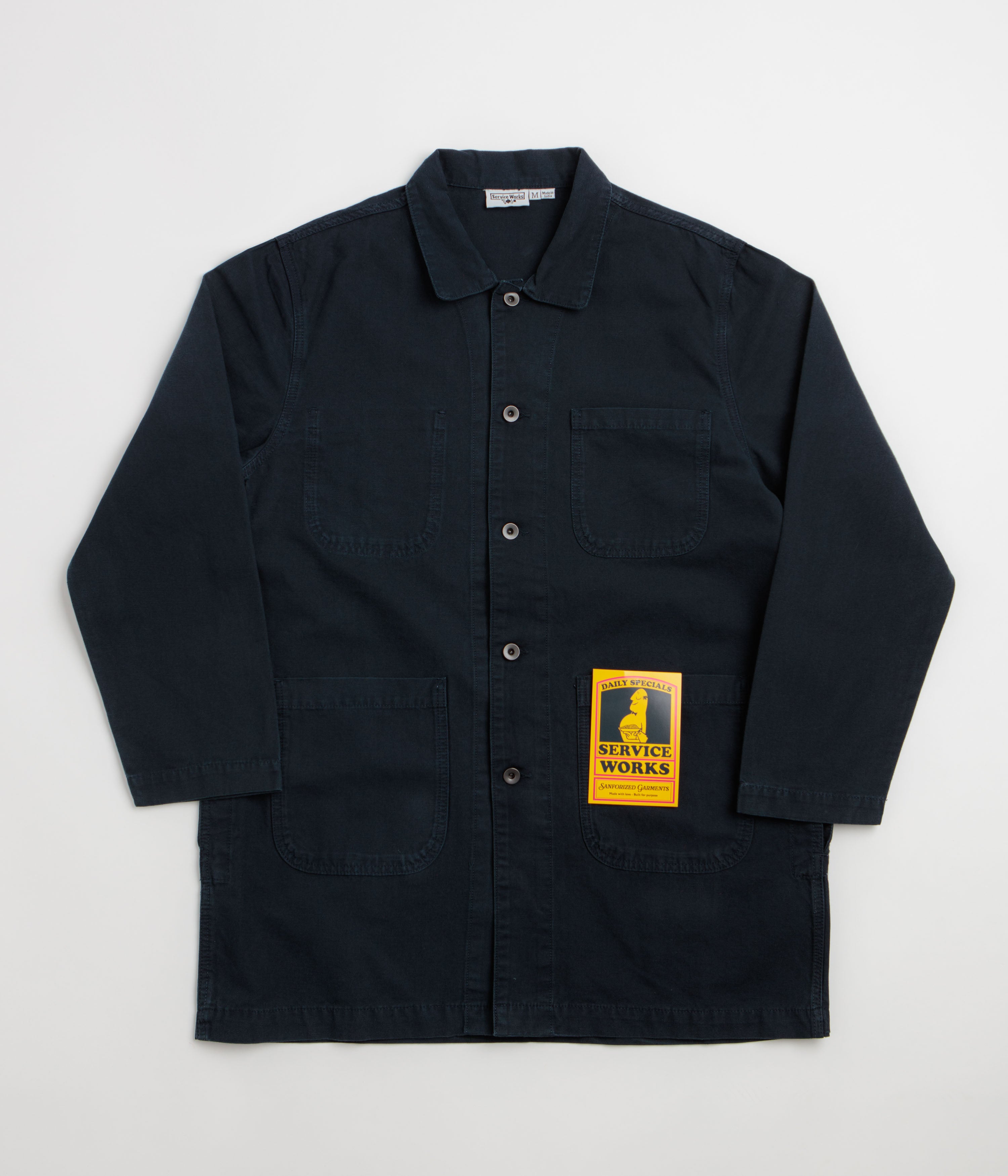 Service Works Canvas Long Shop Coat - Dark Navy
