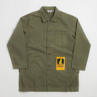 Service Works Canvas Long Shop Coat - Olive thumbnail