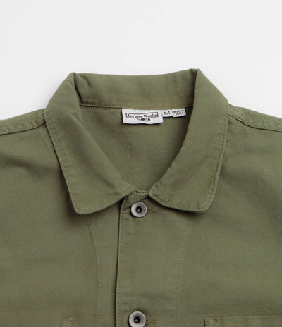 Service Works Canvas Long Shop Coat - Olive