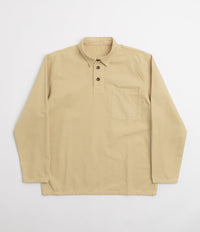 Service Works Canvas Script Popover Shirt in Pale Khaki