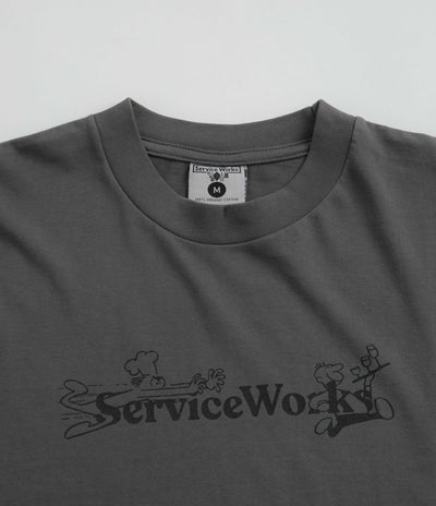 Service Works Chase T-Shirt in Charcoal