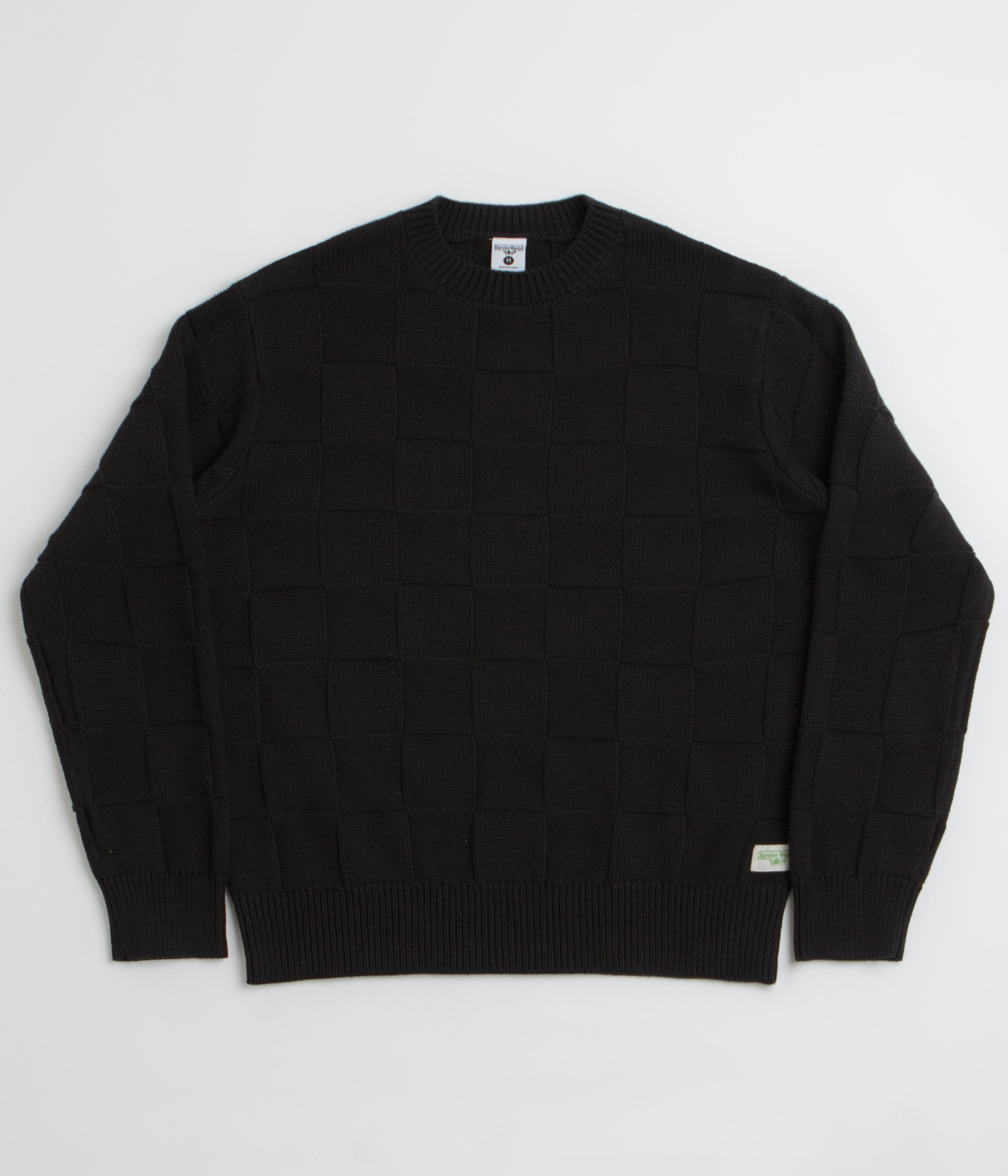 Stussy Basic Crewneck Sweatshirt - Black / Grey | Flatspot