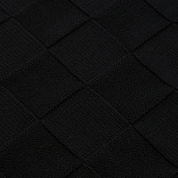 Service Works Check Knit Crewneck Sweatshirt in Black thumbnail