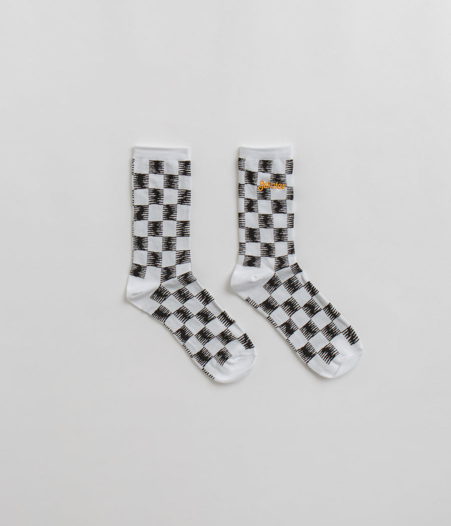Aristocrats x SBTG Nike color Dunk & Blazer Socks - Black / White Checker