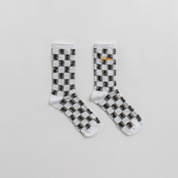 Service Works Checker Socks in Black and White Checker thumbnail