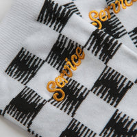 Service Works Checker Socks in Black and White Checker thumbnail