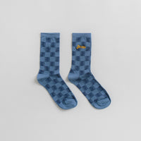 Service Works Checker Socks in Blue Checker thumbnail