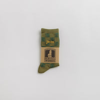 Service Works Checker Socks in Green Checker thumbnail