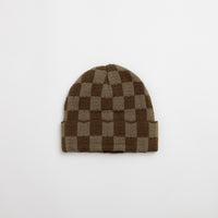 Service Works Chunky Check Beanie - Brown thumbnail