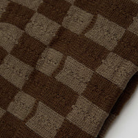 Service Works Chunky Check Beanie - Brown thumbnail