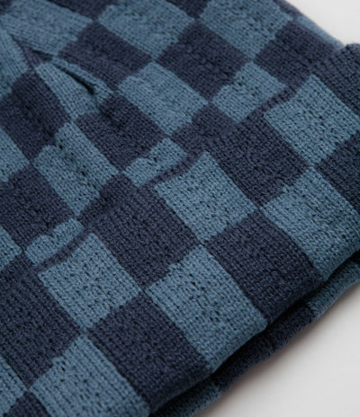 Service Works Chunky Check Beanie - Navy