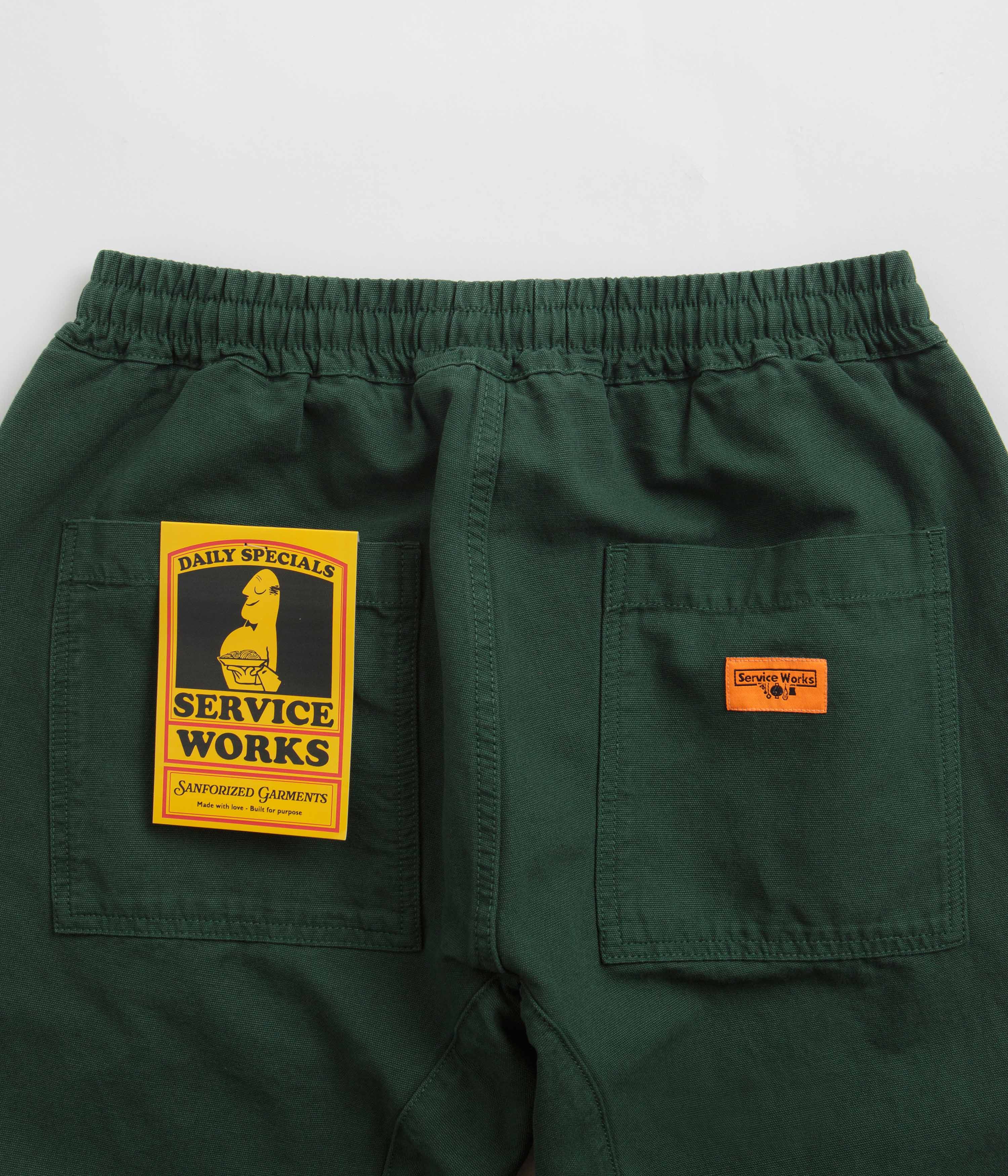 Service Works Classic Chef Pants - Forest | Flatspot