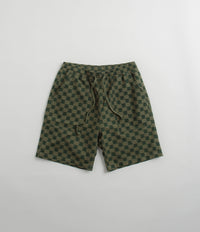 Service Works Classic Chef Shorts in Green Checker