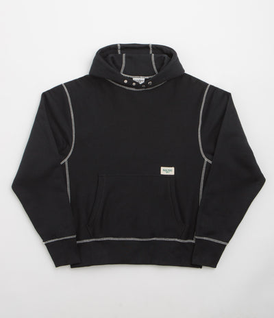 Service Works Contrast Stitch Hoodie - Black