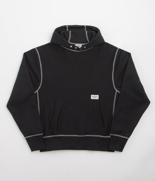 Service Works Contrast Stitch Hoodie - Black