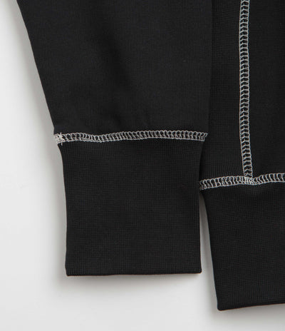 Service Works Contrast Stitch Hoodie - Black
