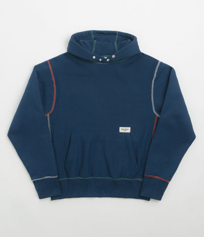 Service Works Contrast Stitch Hoodie - Navy