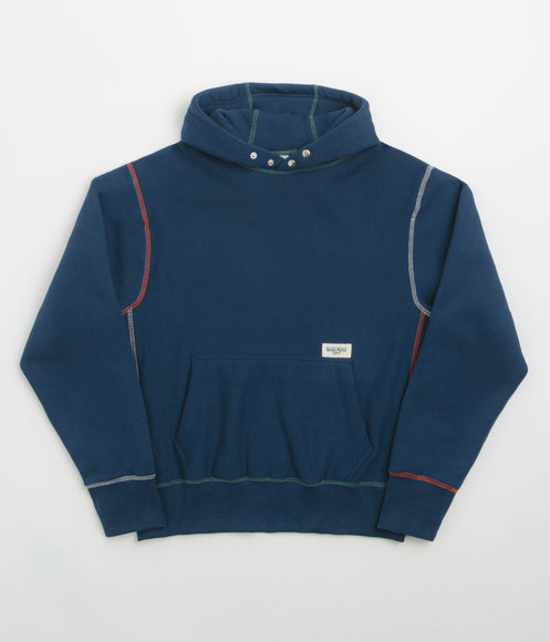 Service Works Contrast Stitch Hoodie - Navy