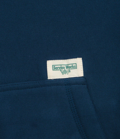 Service Works Contrast Stitch Hoodie - Navy