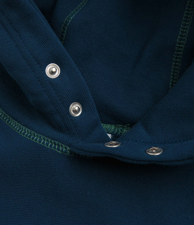 Service Works Contrast Stitch Hoodie - Navy