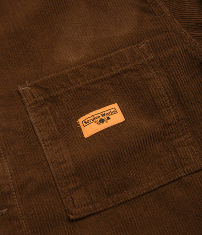 Service Works Corduroy Chore Shirt in Bark