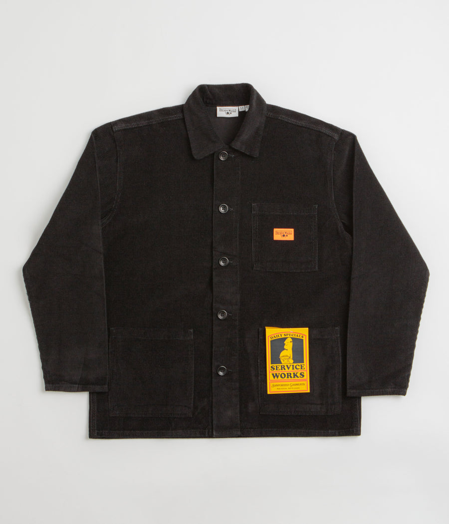 Service Works Corduroy Chore Shirt in Black