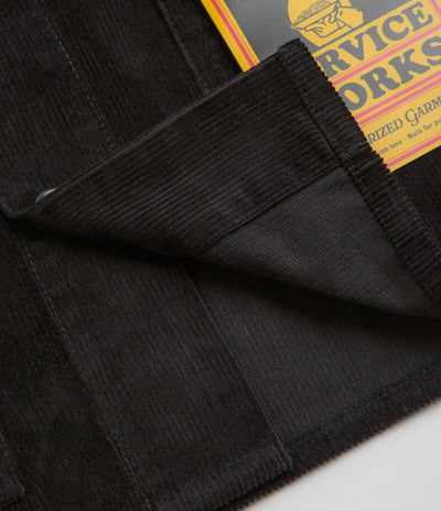 Service Works Corduroy Chore Shirt in Black