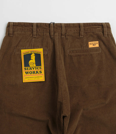 Service Works Corduroy Part Timer Pants in Bark