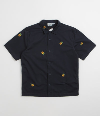 Service Works Cross Stitch Short Sleeve Shirt - Dark Navy