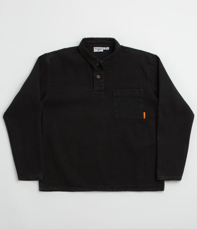 Service Works Denim Script Popover Shirt - Dark Wash