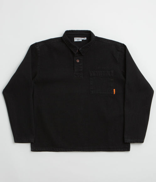 Service Works Denim Script Popover Shirt - Dark Wash