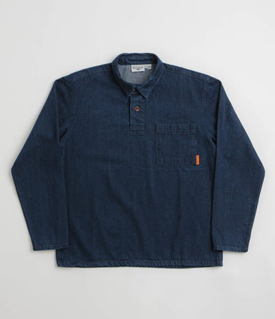 Service Works Denim Script Popover Shirt - One Wash