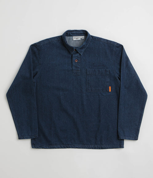Service Works Denim Script Popover Shirt - One Wash