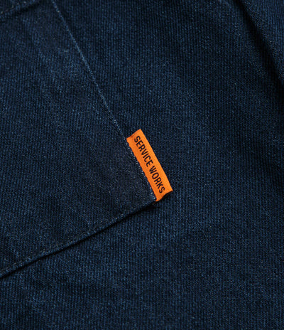 Service Works Denim Script Popover Shirt - One Wash