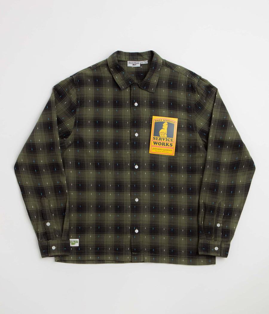 Service Works Drag Stitch Resort Shirt - Olive
