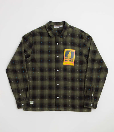 Service Works Drag Stitch Resort Shirt - Olive