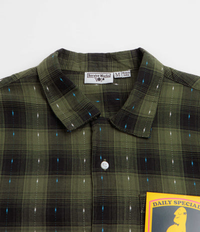 Service Works Drag Stitch Resort Shirt - Olive