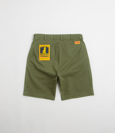 Service Works Drill Part Timer Shorts in Olive