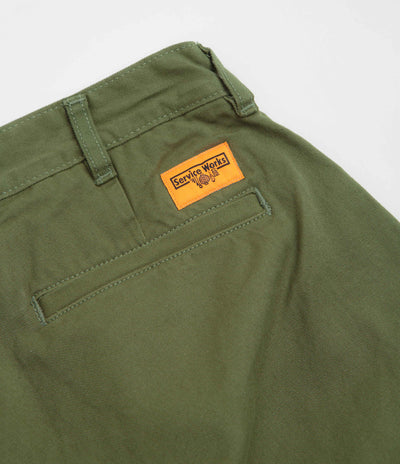 Service Works Drill Part Timer Shorts in Olive